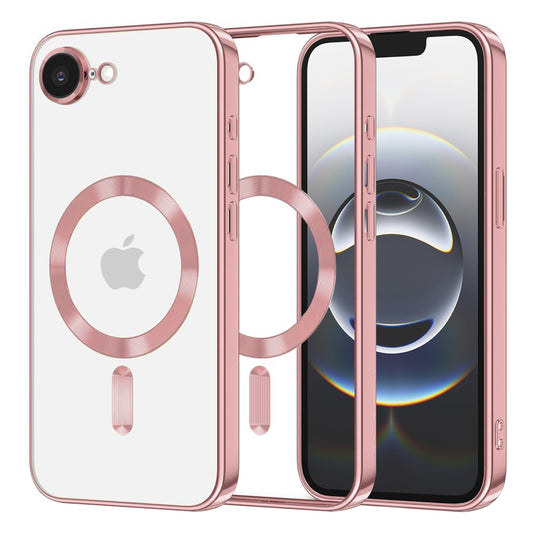 MagSafe pouzdro pro Apple iPhone 17e / 16e, Techsuit, Luxury Crystal, Růžové