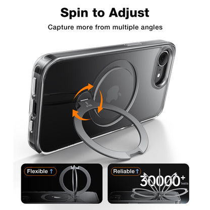 Pouzdro MagSafe pro Apple iPhone 17e / 16e, Torras, Ostand Spin, Průhledné