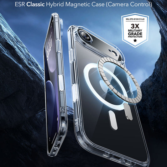 Pouzdro MagSafe pro Apple iPhone 17 Air, ESR, Classic Hybrid, Průhledné