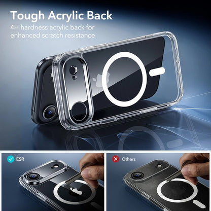 Pouzdro MagSafe pro Apple iPhone 17 Air, ESR, Classic Hybrid se Screen Protector, Průhledné