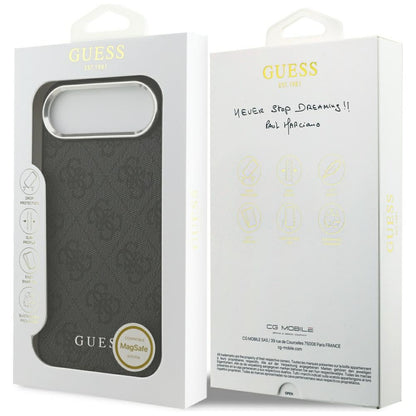 Pouzdro MagSafe pro Apple iPhone 17 Air, Guess, 4G Classic Logo, Černá