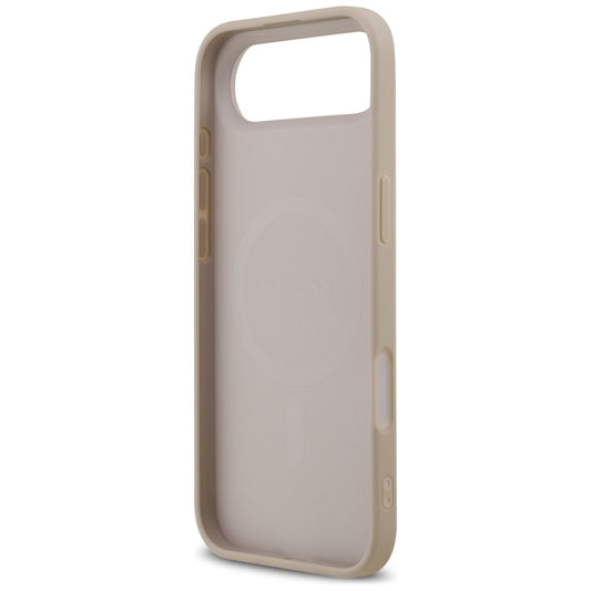 Pouzdro MagSafe pro Apple iPhone 17 Air, Guess, 4G Ring Classic Logo, Růžové