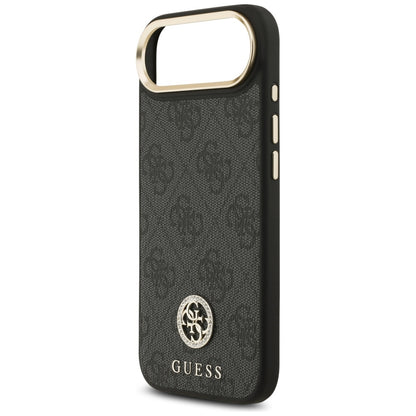 Pouzdro MagSafe pro Apple iPhone 17 Air, Guess, 4G Strass Logo, Černá