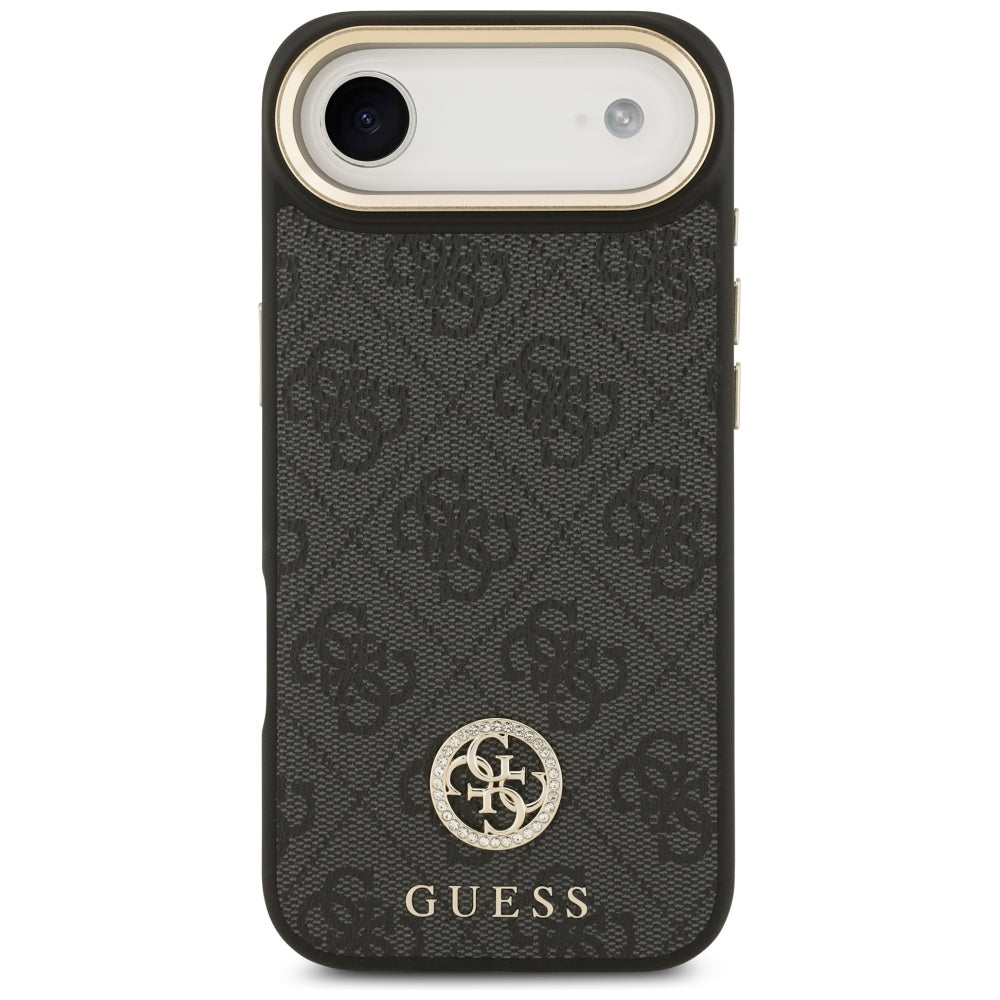 Pouzdro MagSafe pro Apple iPhone 17 Air, Guess, 4G Strass Logo, Černá