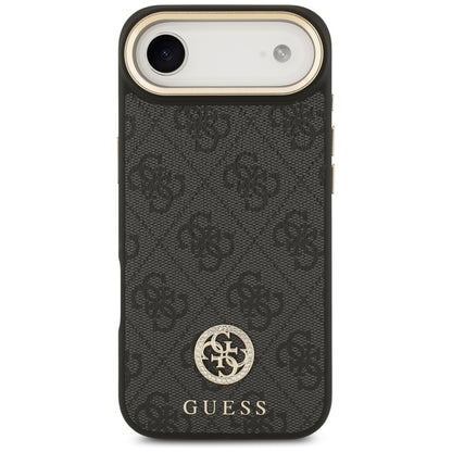 Pouzdro MagSafe pro Apple iPhone 17 Air, Guess, 4G Strass Logo, Černá