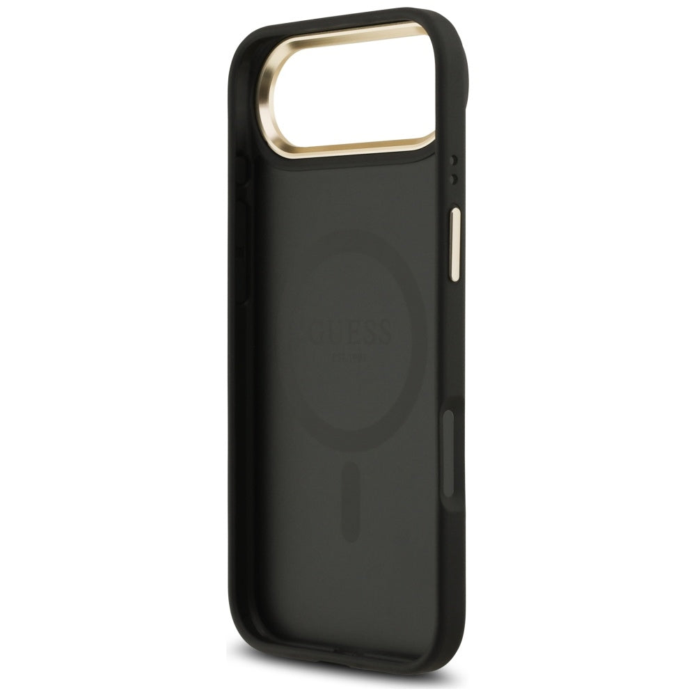 Pouzdro MagSafe pro Apple iPhone 17 Air, Guess, 4G Strass Logo, Černá
