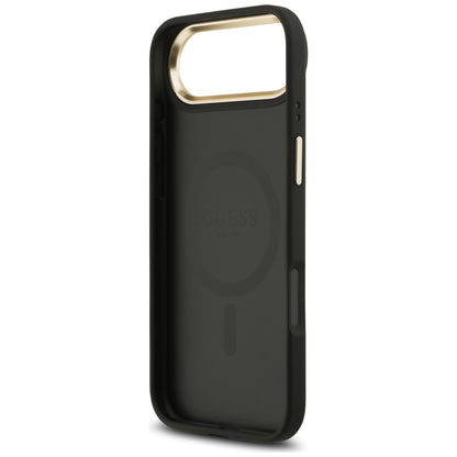 Pouzdro MagSafe pro Apple iPhone 17 Air, Guess, 4G Strass Logo, Černá