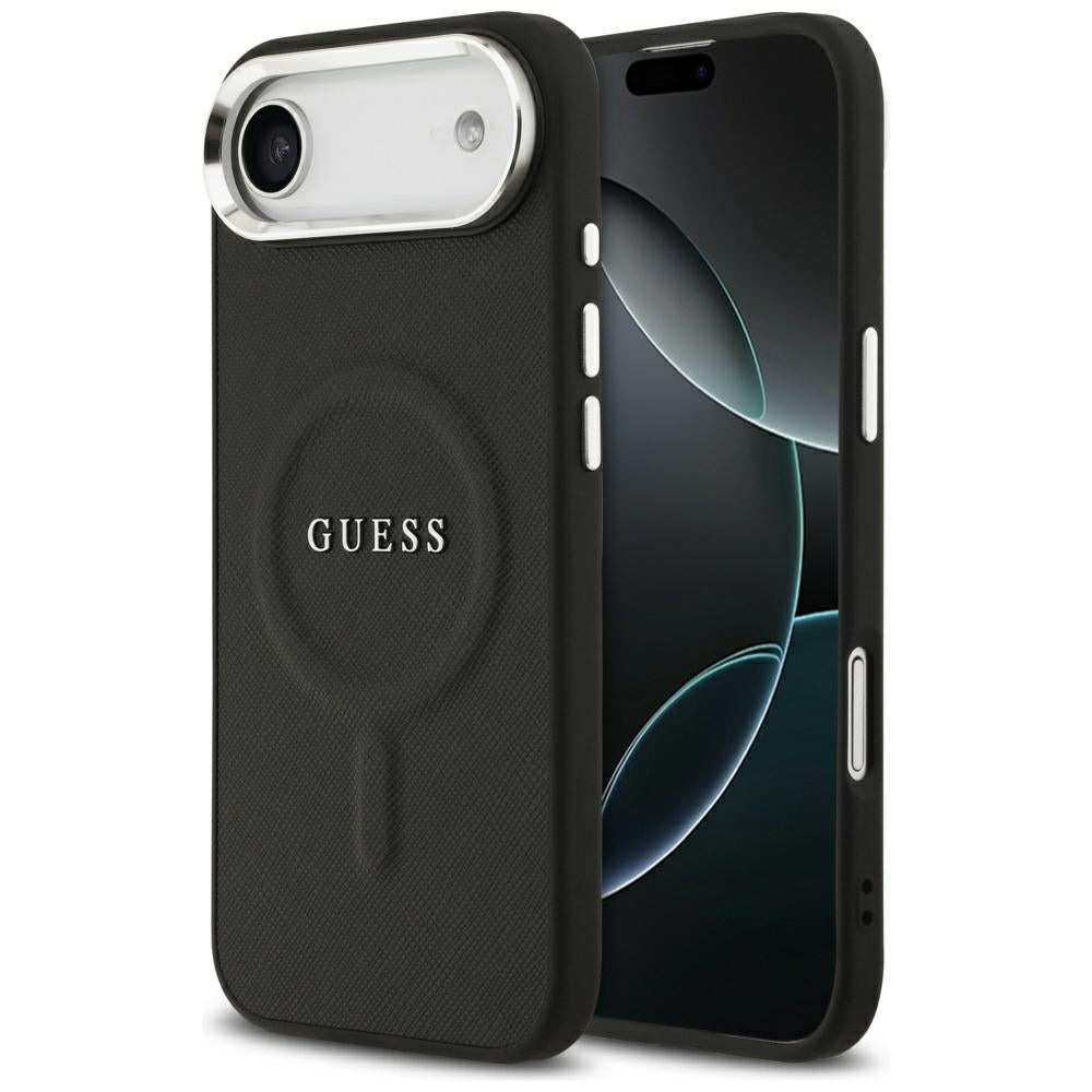 Pouzdro MagSafe pro Apple iPhone 17 Air, Guess, Classic Logo, Černá