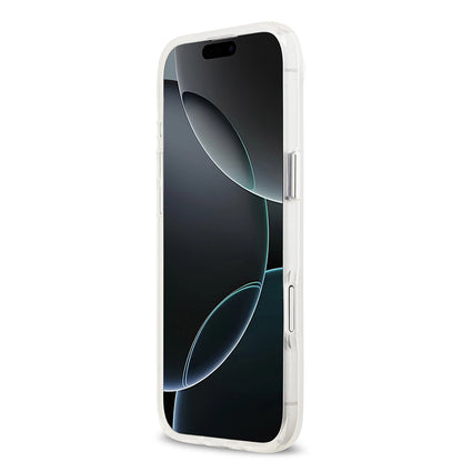 Pouzdro MagSafe pro Apple iPhone 17 Air, Guess, IML Gradient Triangle Logo, Transparentní