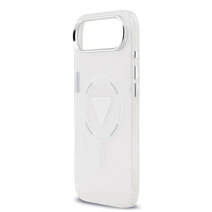 Pouzdro MagSafe pro Apple iPhone 17 Air, Guess, IML Gradient Triangle Logo, Transparentní