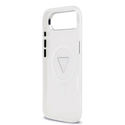 Pouzdro MagSafe pro Apple iPhone 17 Air, Guess, IML Gradient Triangle Logo, Transparentní