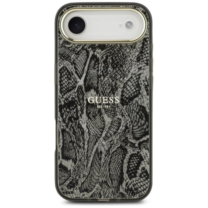 Pouzdro MagSafe pro Apple iPhone 17 Air, Guess, Python Pattern, Černá