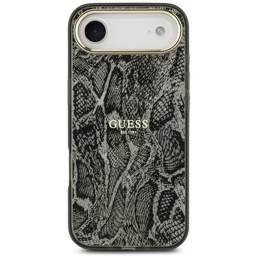 Pouzdro MagSafe pro Apple iPhone 17 Air, Guess, Python Pattern, Černá