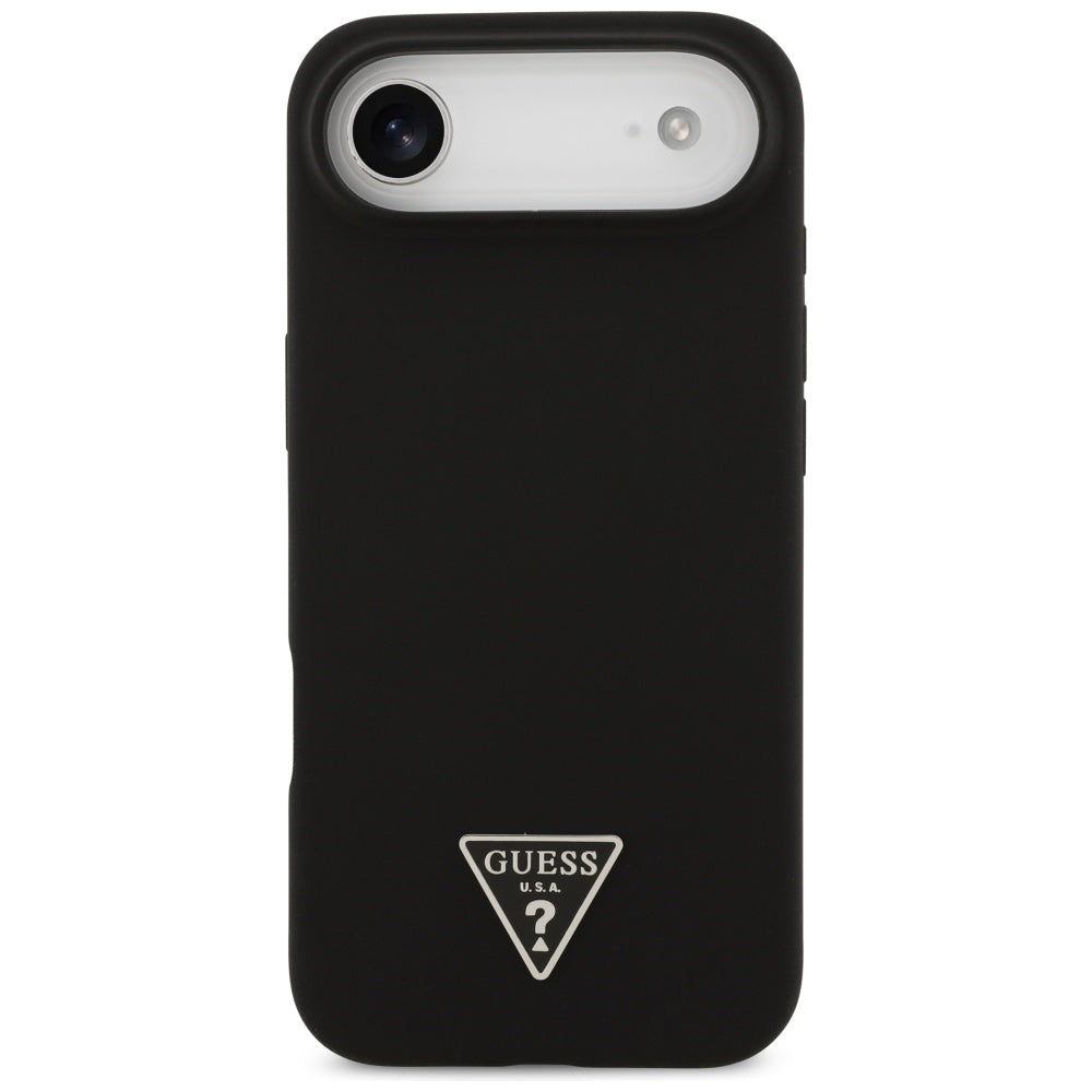 Pouzdro MagSafe pro Apple iPhone 17 Air, Guess, Triangle Logo, Černá