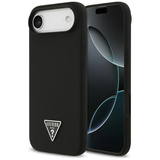Pouzdro MagSafe pro Apple iPhone 17 Air, Guess, Triangle Logo, Černá