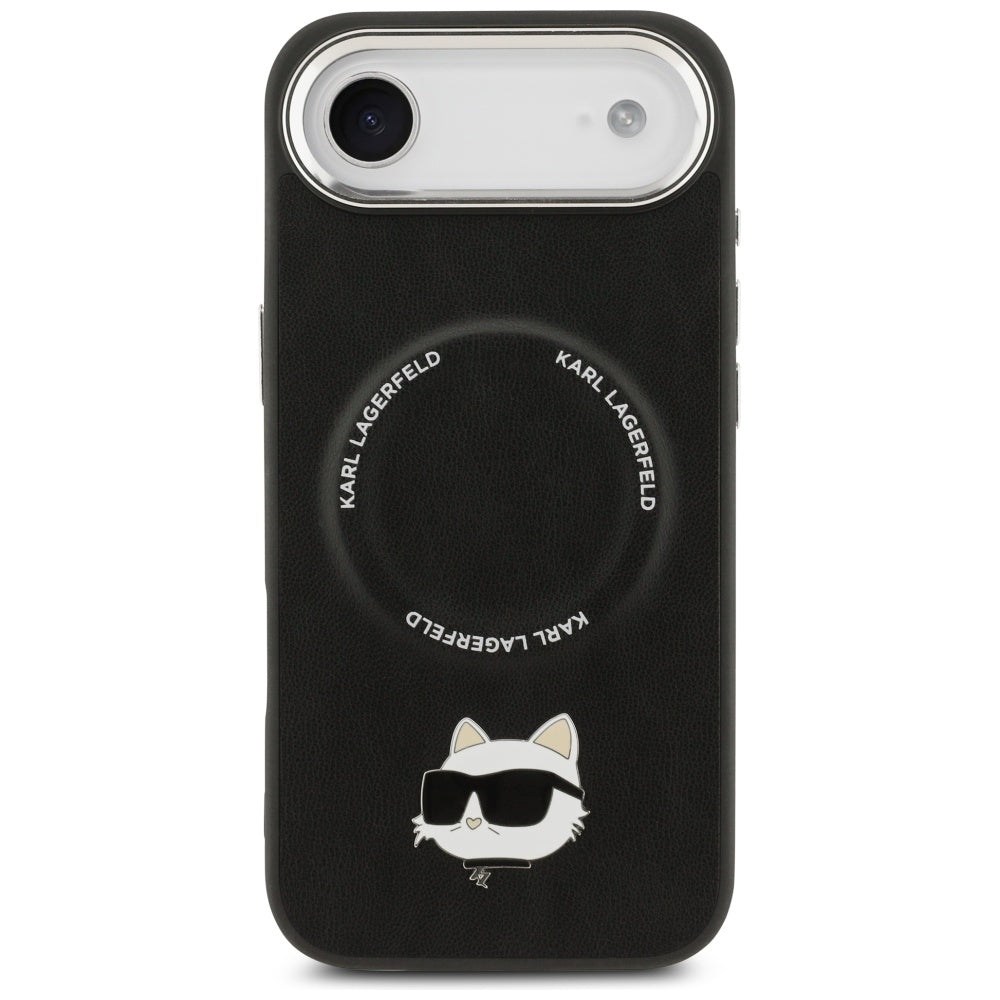 Pouzdro MagSafe pro Apple iPhone 17 Air, Karl Lagerfeld, Choupette Pin, Černá