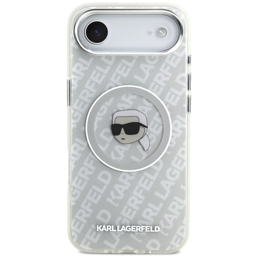Pouzdro MagSafe pro Apple iPhone 17 Air, Karl Lagerfeld, IML Karl`s Head, Šedá