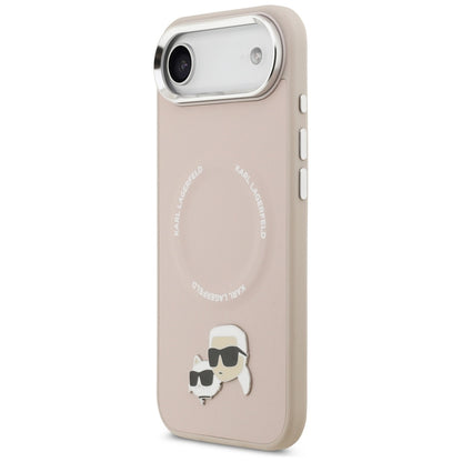 Pouzdro MagSafe pro Apple iPhone 17 Air, Karl Lagerfeld, Karl & Choupette Pins, Růžová