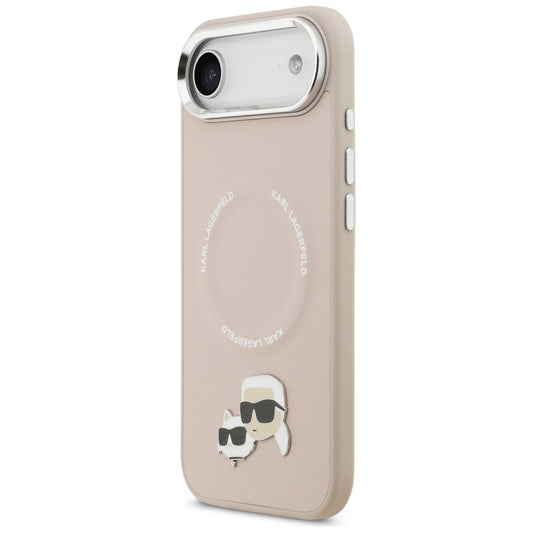 Pouzdro MagSafe pro Apple iPhone 17 Air, Karl Lagerfeld, Karl & Choupette Pins, Růžová