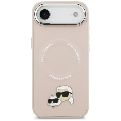 Pouzdro MagSafe pro Apple iPhone 17 Air, Karl Lagerfeld, Karl & Choupette Pins, Růžová