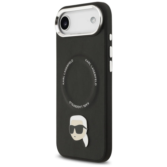 MagSafe Case for Apple iPhone 17 Air, Karl Lagerfeld, Karl Pin, Black