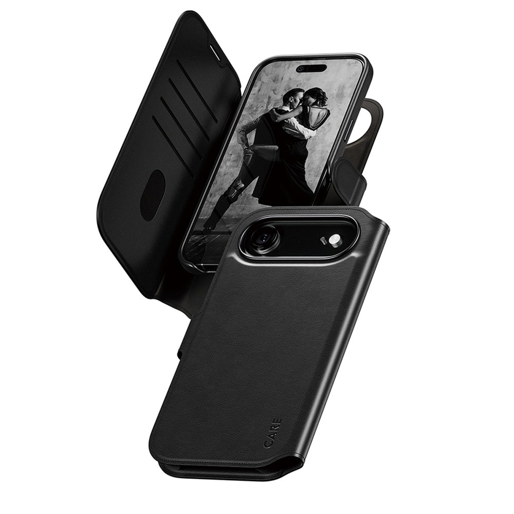 Pouzdro MagSafe pro Apple iPhone 17 Air, PanzerGlass, Care Feature Tango Two-in-One, Černá