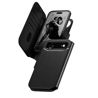 Pouzdro MagSafe pro Apple iPhone 17 Air, PanzerGlass, Care Feature Tango Two-in-One, Černá
