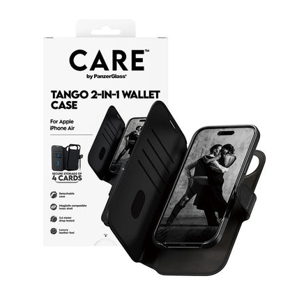 Pouzdro MagSafe pro Apple iPhone 17 Air, PanzerGlass, Care Feature Tango Two-in-One, Černá