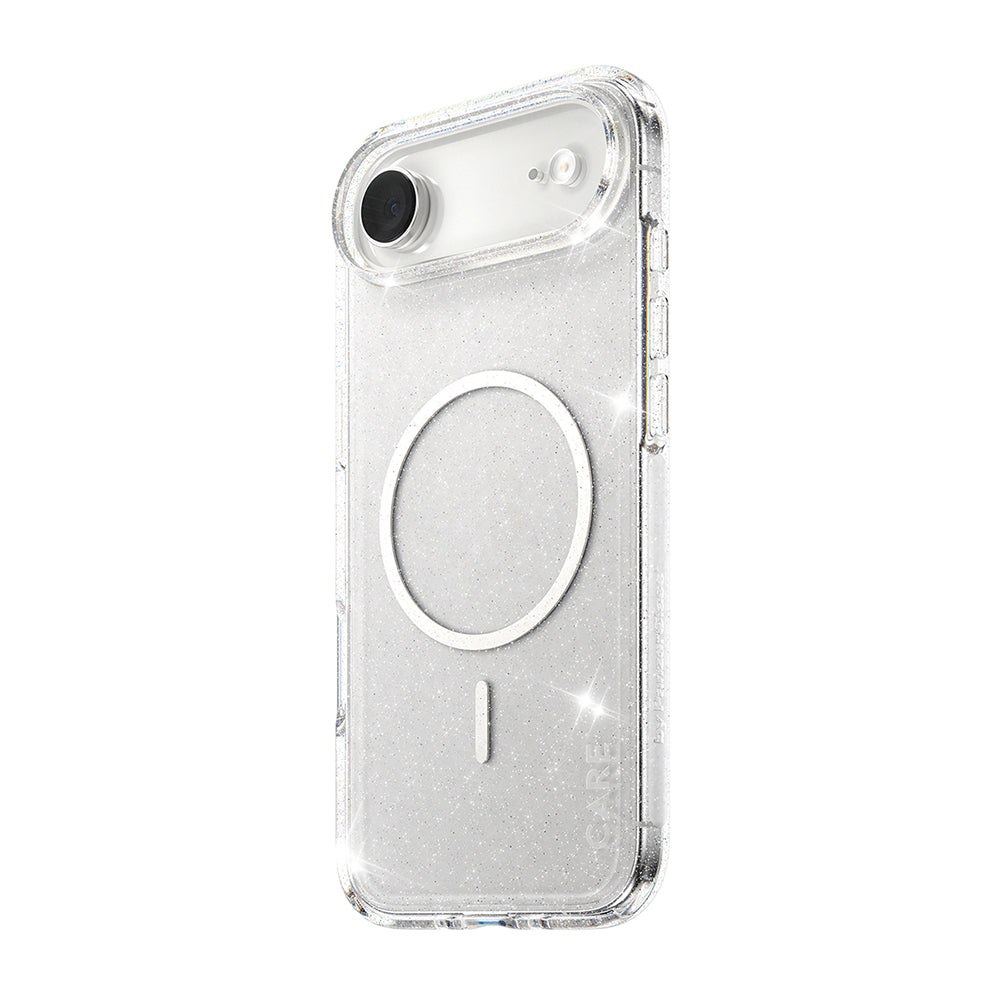 Pouzdro MagSafe pro Apple iPhone 17 Air, PanzerGlass, Care Urban Explorer Star Lit, Průhledná Bílá