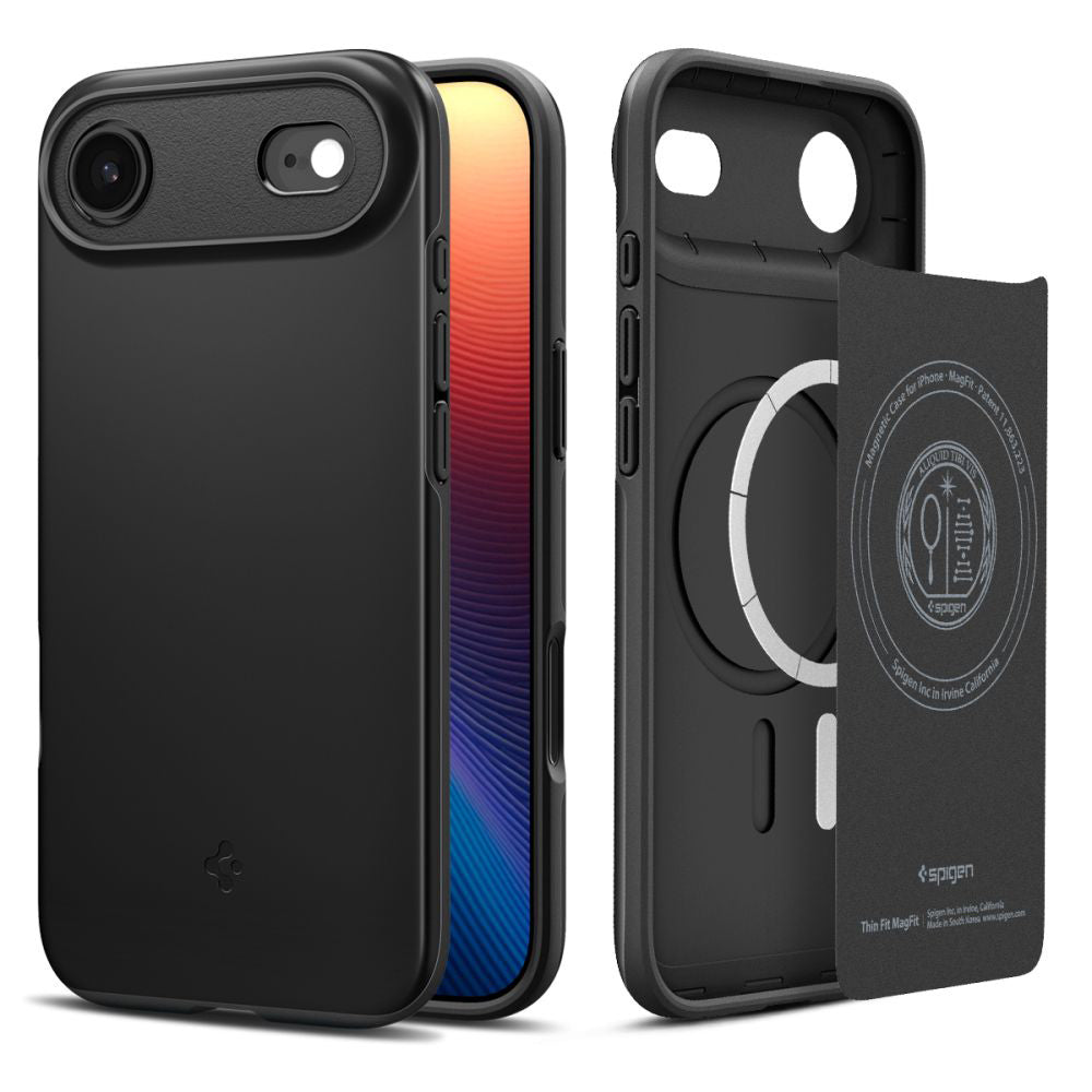 Pouzdro MagSafe pro Apple iPhone 17 Air, Spigen, Thin Fit, Černé