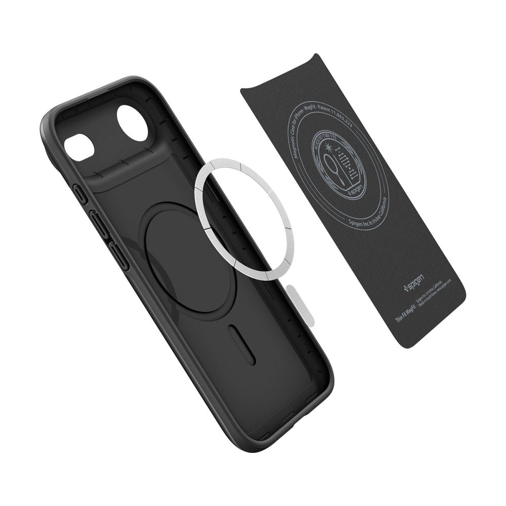 Pouzdro MagSafe pro Apple iPhone 17 Air, Spigen, Thin Fit, Černé
