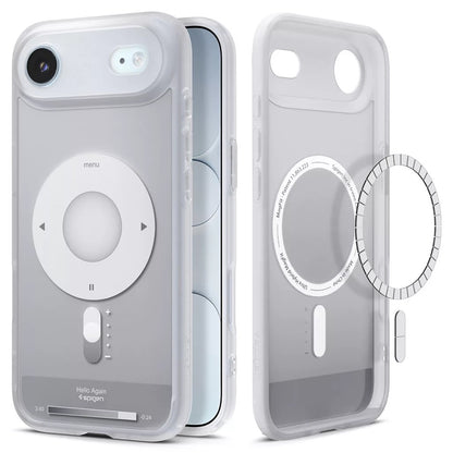 Pouzdro MagSafe pro Apple iPhone 17 Air, Spigen, Ultra Hybrid Classic, Stříbrné