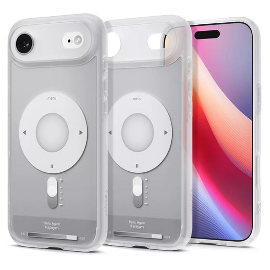 Pouzdro MagSafe pro Apple iPhone 17 Air, Spigen, Ultra Hybrid Classic, Stříbrné