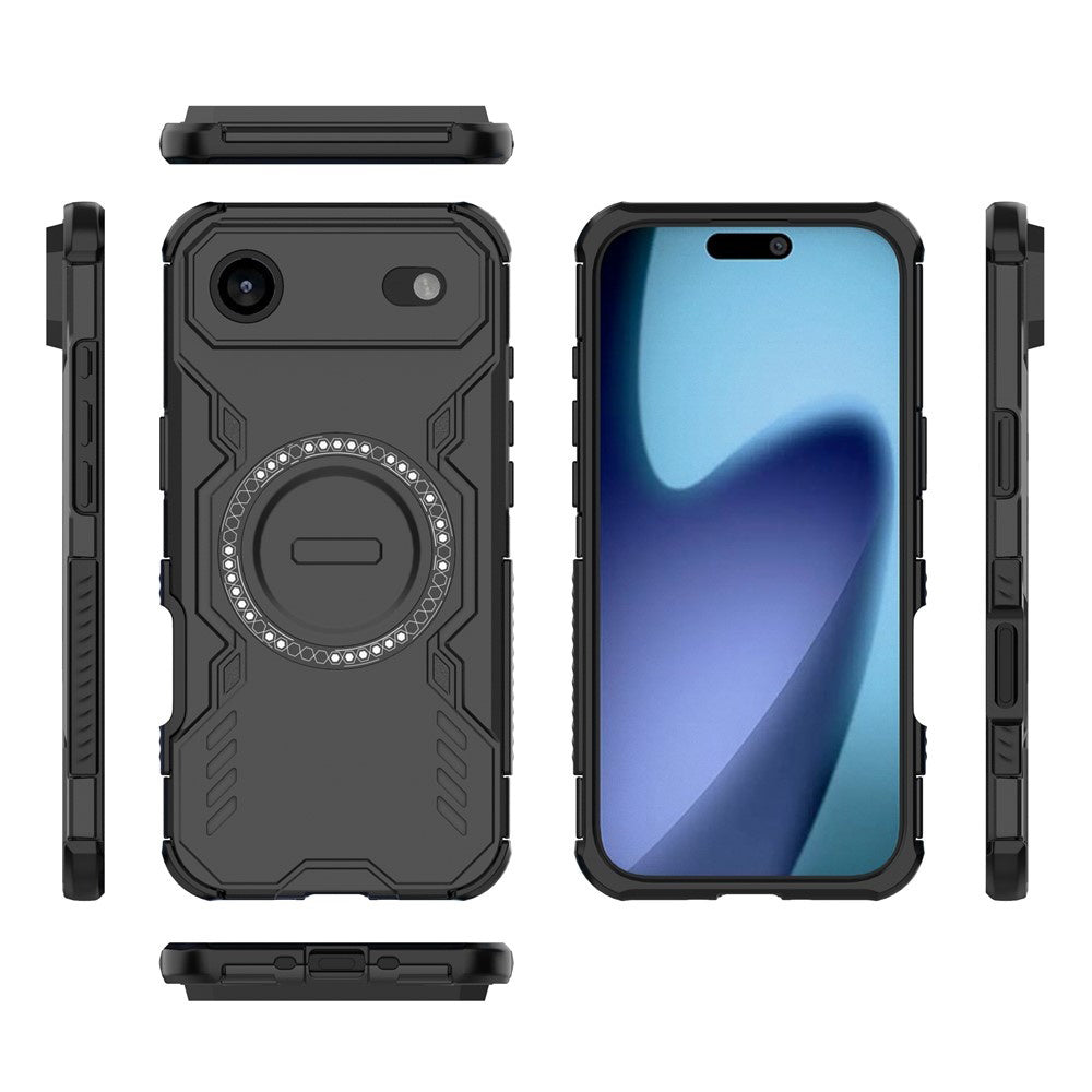 Pouzdro MagSafe pro Apple iPhone 17 Air, Techsuit, ArmorMag, Černá