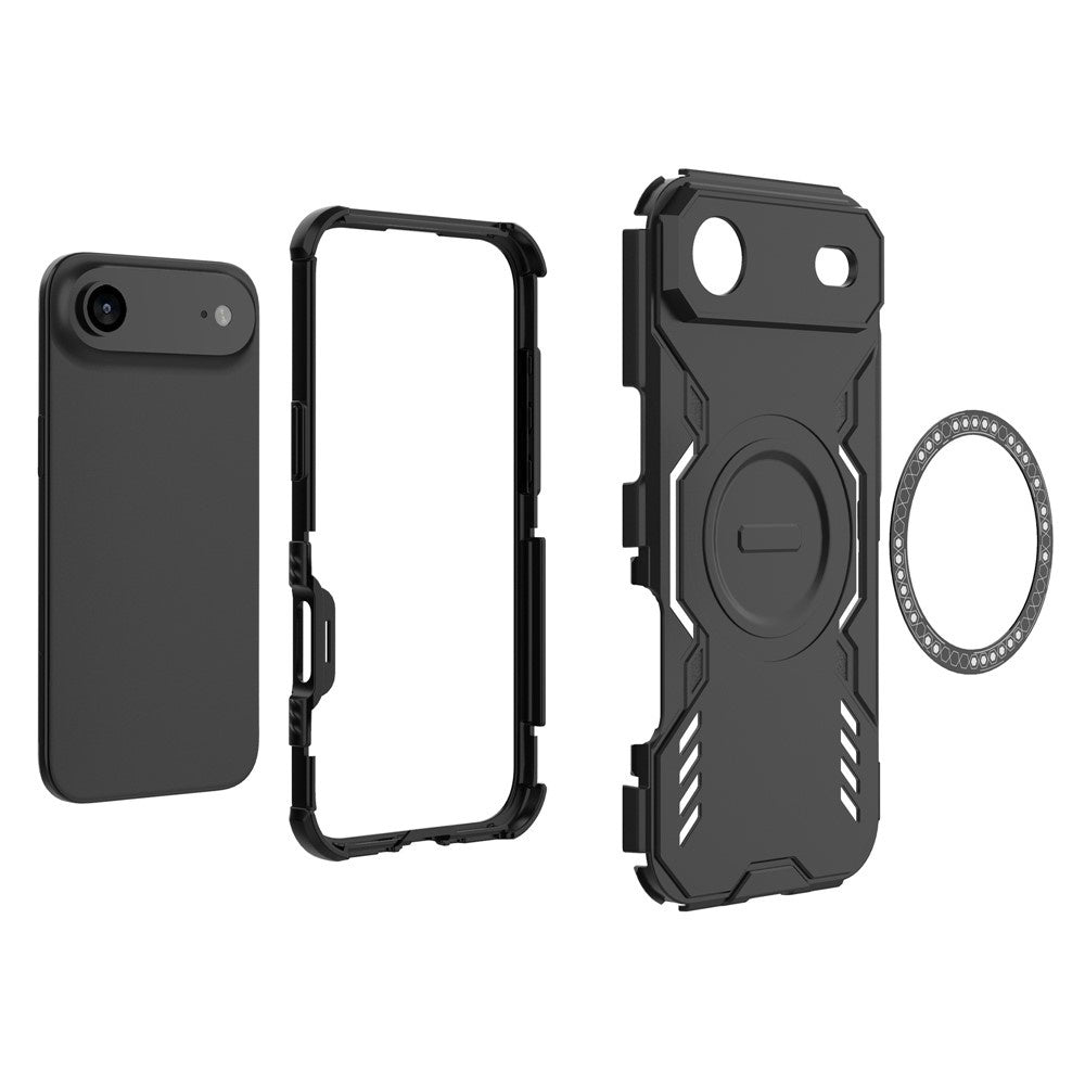 Pouzdro MagSafe pro Apple iPhone 17 Air, Techsuit, ArmorMag, Černá