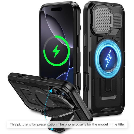 Pouzdro MagSafe pro Apple iPhone 17 Air, Techsuit, CamVault, Černá