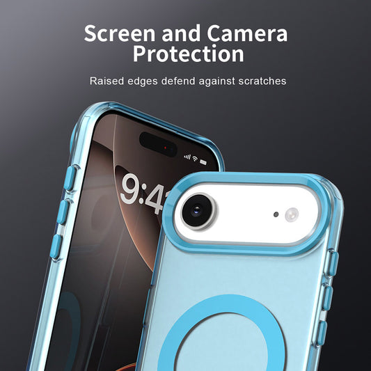 Pouzdro MagSafe pro Apple iPhone 17 Air, Techsuit, CandyCase, Modrá