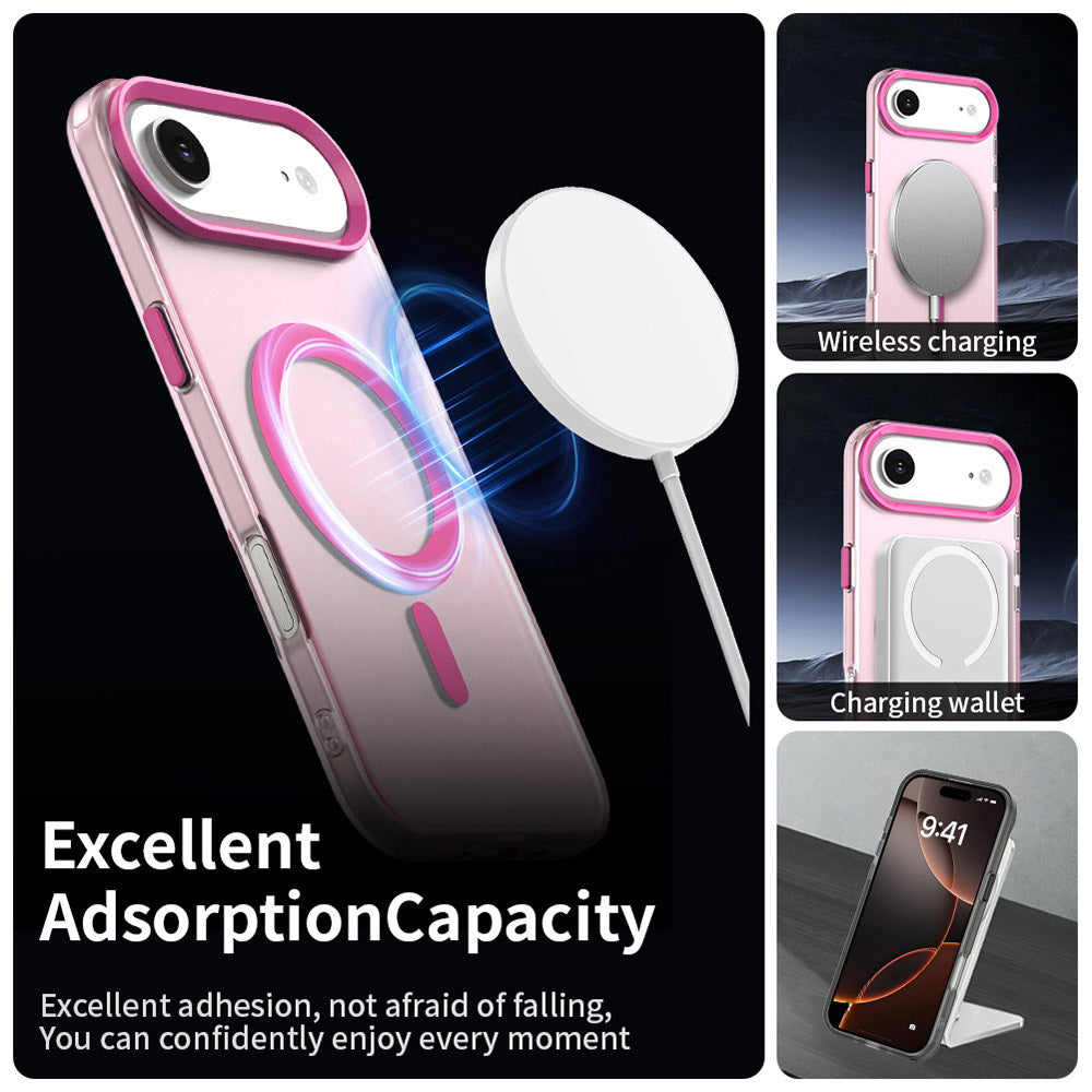 Pouzdro MagSafe pro Apple iPhone 17 Air, Techsuit, CandyCase, Růžová