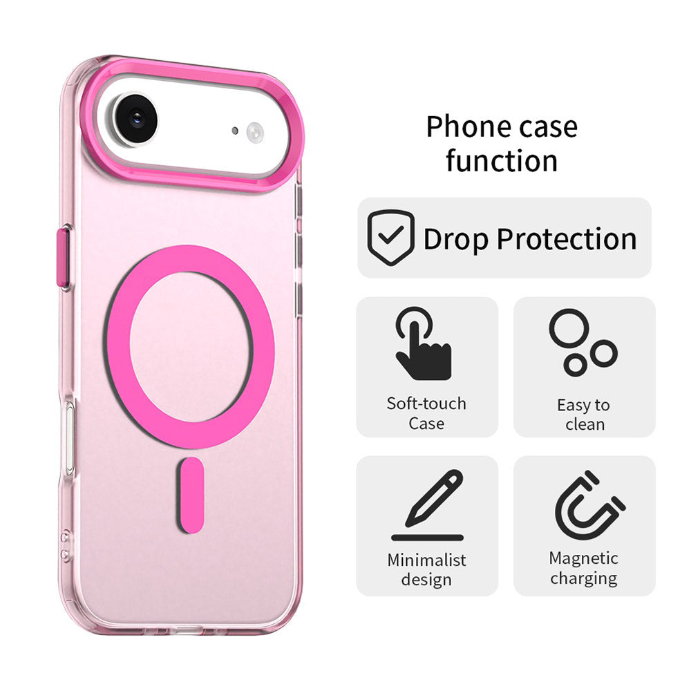 Pouzdro MagSafe pro Apple iPhone 17 Air, Techsuit, CandyCase, Růžová