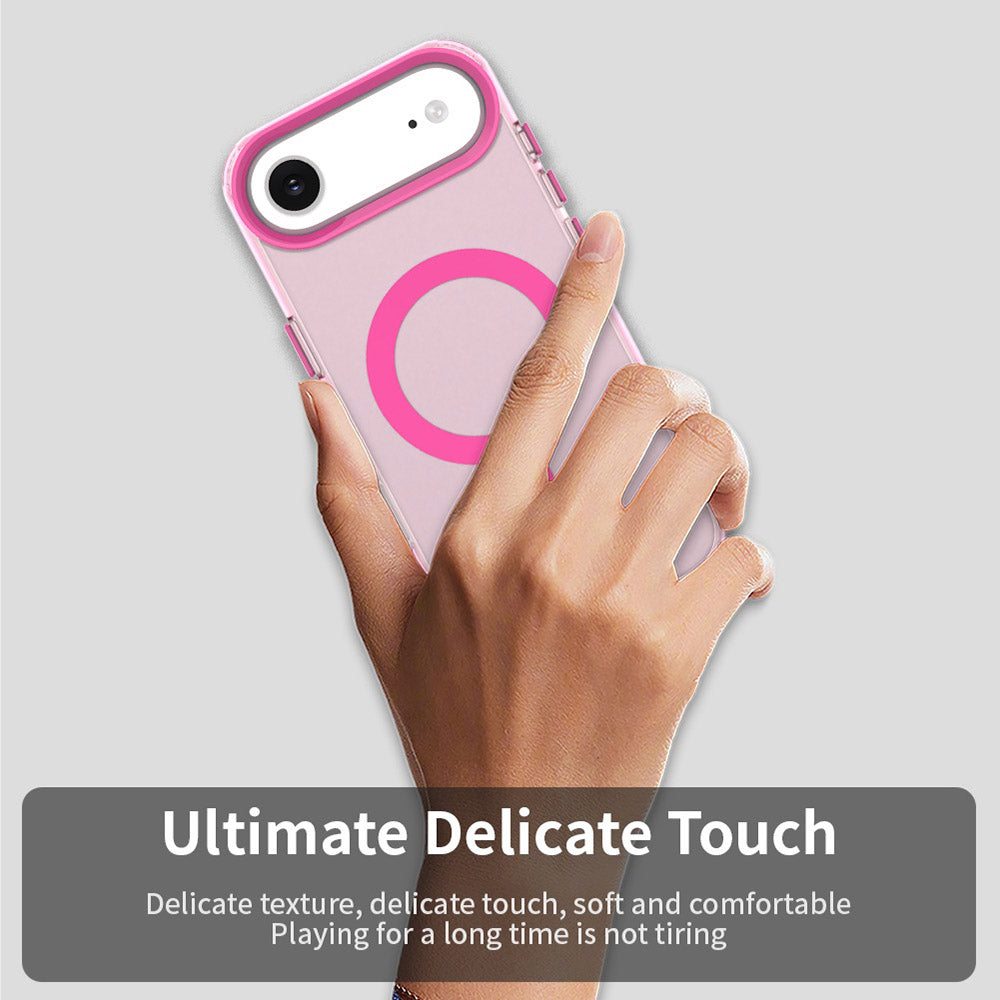 Pouzdro MagSafe pro Apple iPhone 17 Air, Techsuit, CandyCase, Růžová