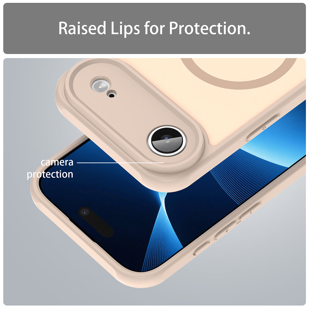 Pouzdro MagSafe pro Apple iPhone 17 Air, Techsuit, HaloFrost II, Zlaté