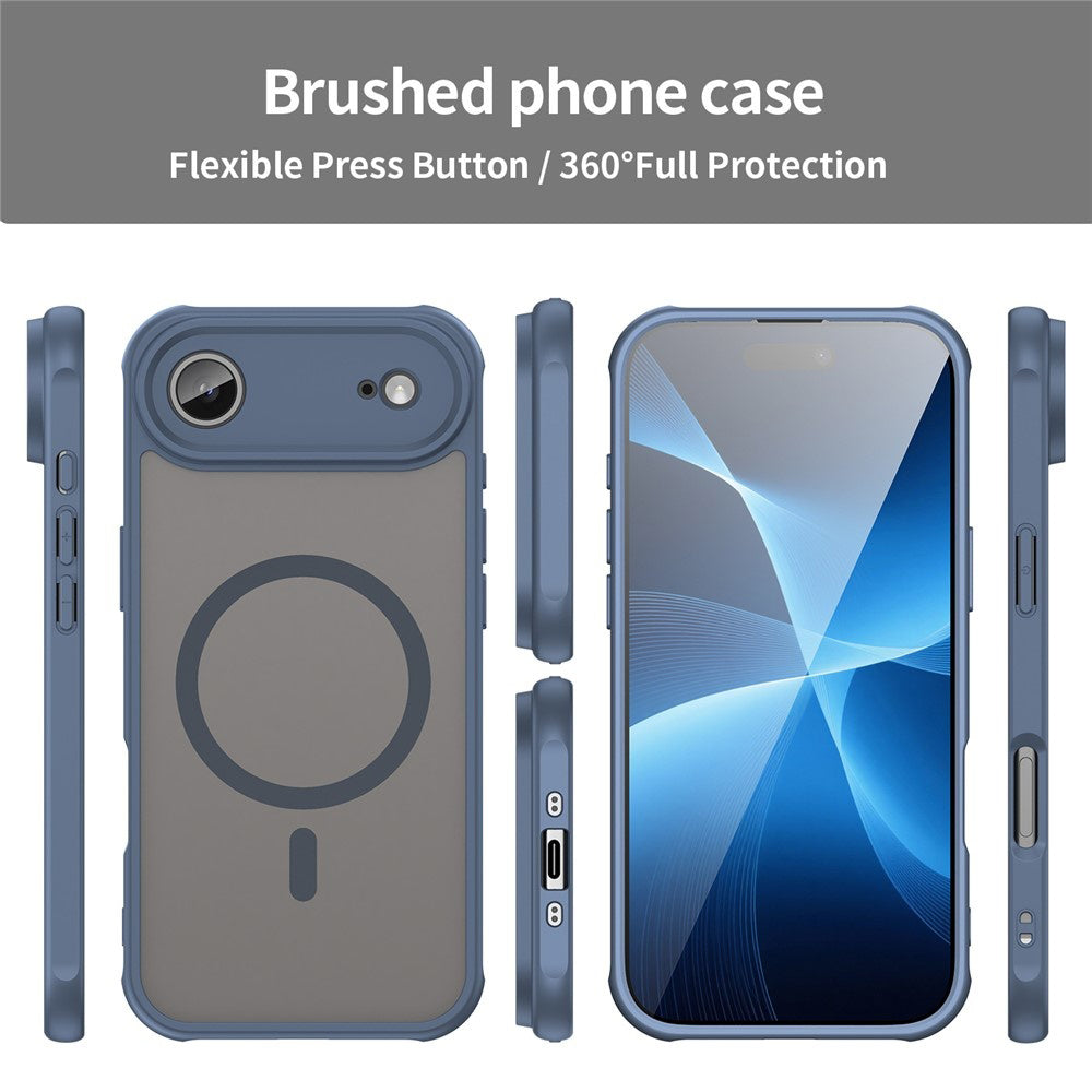 Pouzdro MagSafe pro Apple iPhone 17 Air, Techsuit, HaloFrost II, Námořnická modř