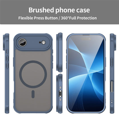 Pouzdro MagSafe pro Apple iPhone 17 Air, Techsuit, HaloFrost II, Námořnická modř