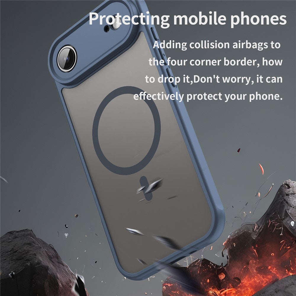 Pouzdro MagSafe pro Apple iPhone 17 Air, Techsuit, HaloFrost II, Námořnická modř
