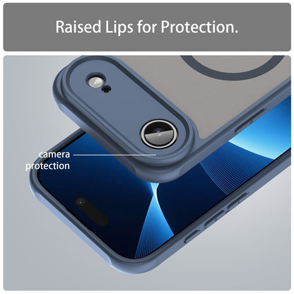 Pouzdro MagSafe pro Apple iPhone 17 Air, Techsuit, HaloFrost II, Námořnická modř