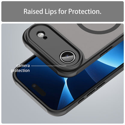 Pouzdro MagSafe pro Apple iPhone 17 Air, Techsuit, HaloFrost II, Černá
