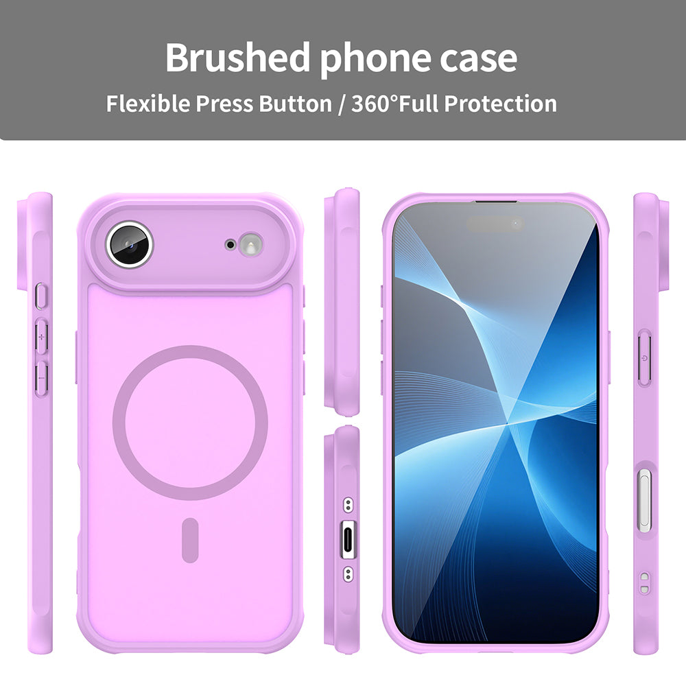 Pouzdro MagSafe pro Apple iPhone 17 Air, Techsuit, HaloFrost II, Růžová
