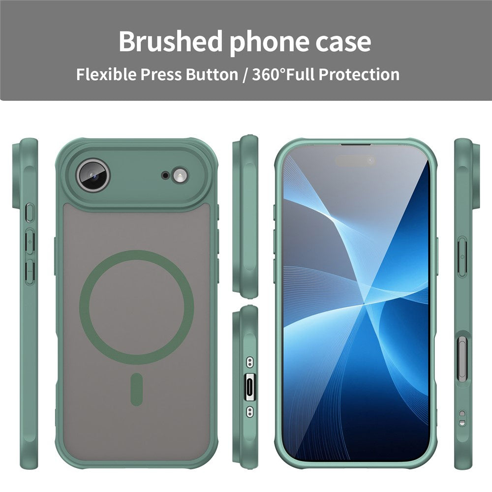Pouzdro MagSafe pro Apple iPhone 17 Air, Techsuit, HaloFrost II, Zelená