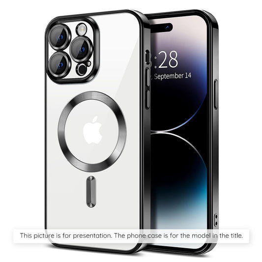 Pouzdro MagSafe pro Apple iPhone 17 Air, Techsuit, Luxury Crystal, Černá