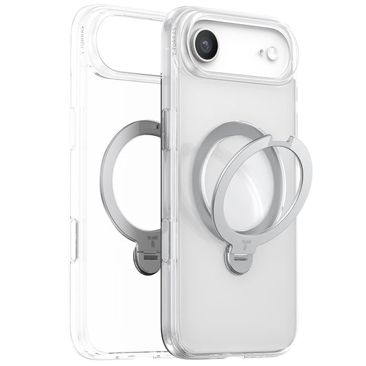 Pouzdro MagSafe pro Apple iPhone 17 Air, Torras, Ostand Spin, Průhledné